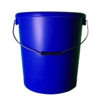 20 litre blue plastic bucket with lid